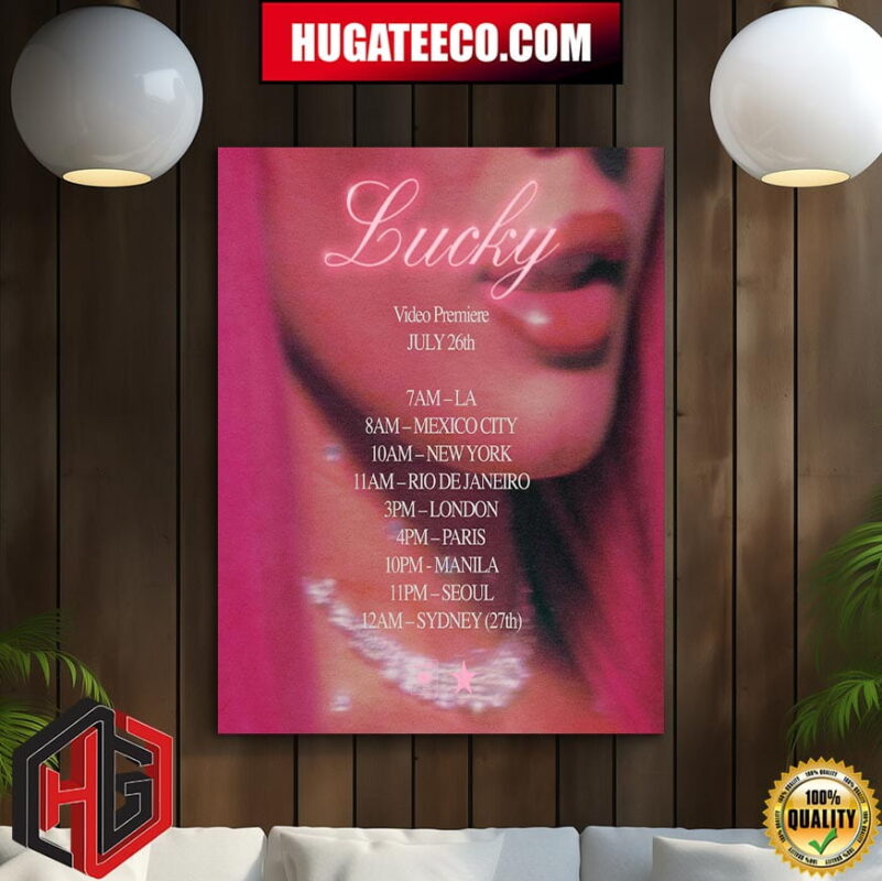 Full Tracklist Album Lucky By Halsey Video Premiere July 26th 2024Home Decor Poster Canvas