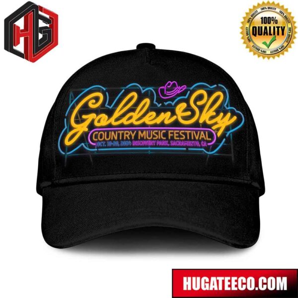 GoldenSky Country Music Festival On Oct 18-20 Discovery Park Sacramento CA Hat-Cap