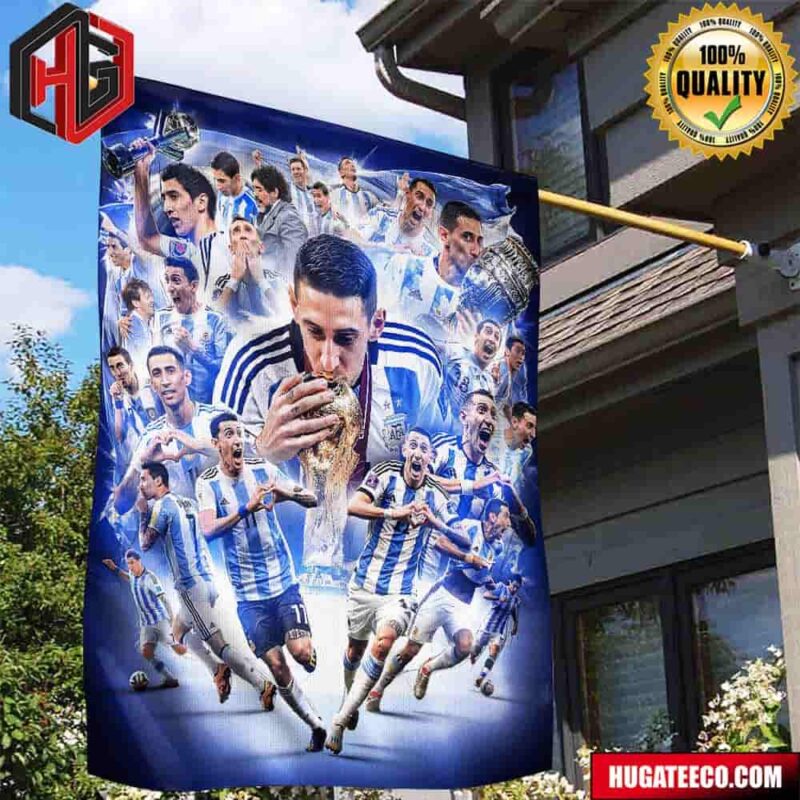 Gracias Angel Fabian Di Maria Argentina Copa Mundial Fifa 2024 Copa Amrica Champion Garden House Flag