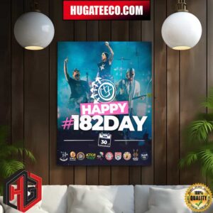 Happy 182day Blink-182 June 30 2024 Home Decor Poster Canvas