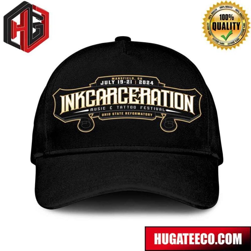 Inkcarceration 2024 Music And Tatto Festival On July 19-21 In Mansfield OH At Ohio State Reformatory Hat-Cap