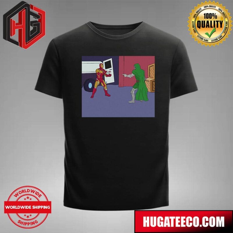Ironman And Doctor Doom Robert Downey Jr Surfing The Multiverse Unisex T-Shirt