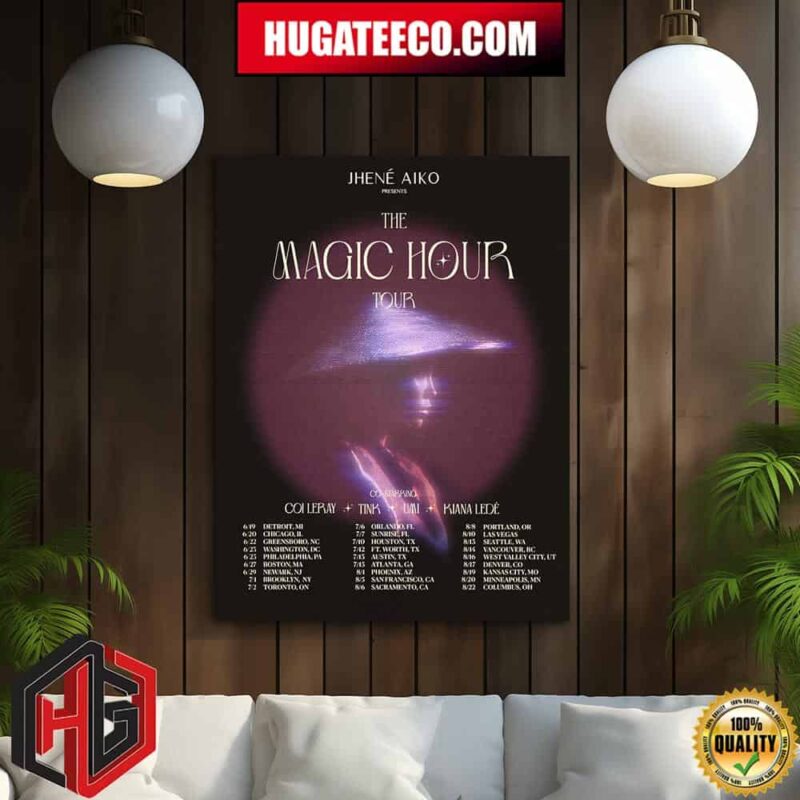 Jhene Aiko Efuru Chilombo The Magic Hour Tour Schedule List Home Decor Poster Canvas