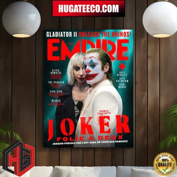 Joker Folie A Deux Hits The Cover Of Empire?s World Home Decor Poster Canvas
