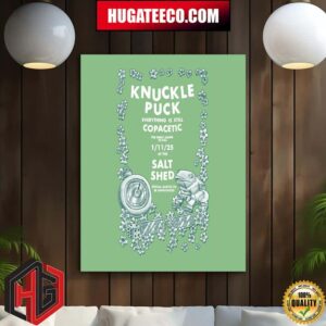 Knuckle Puck 10 Years Of Copacetic On January 11 2025 At The Salt Shed Home Decor Poster Canvas
