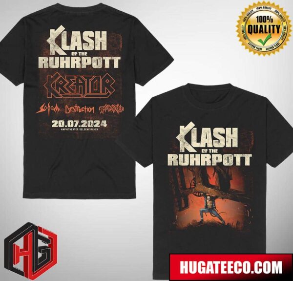 Kreator Klash of The Ruhrpott On 20 07 2024 At Amphitheater Gelsenkirchen Two Sides Merchandise T-Shirt