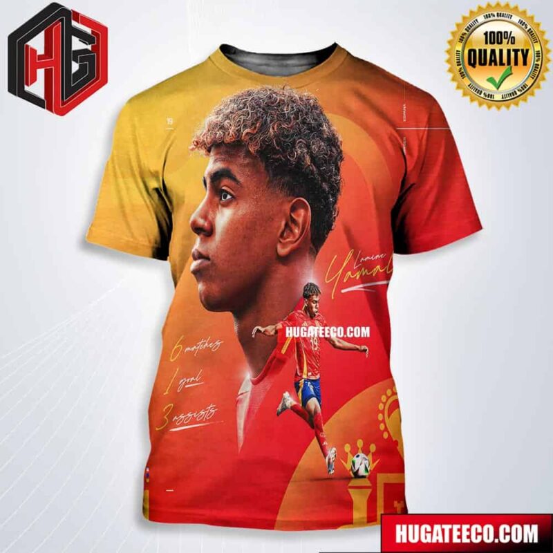 Lamine Yamal Seleccion Espanola Masculina De Futbol Euro 2024 All Over Print Shirt