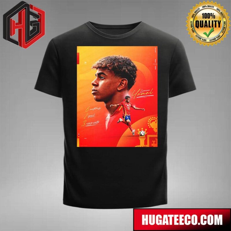 Lamine Yamal Seleccion Espanola Masculina De Futbol Euro 2024 T-Shirt