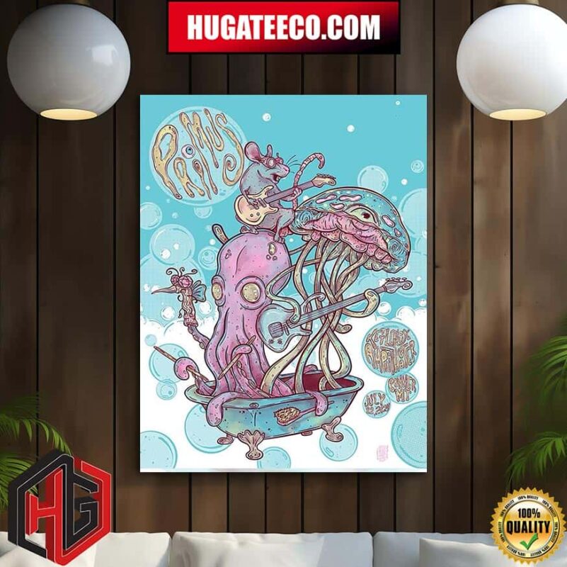 Limited Edition Poster For Primus Tonight?s Show In Bonner MT On July 22 2024 Home Decor Poster Canvas