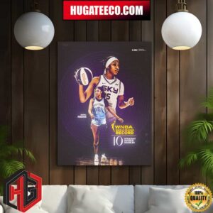 LSU Angel Reese WNBA Single-Season Record 10 Straight Double-Doubles Home Decor Poster Canvas
