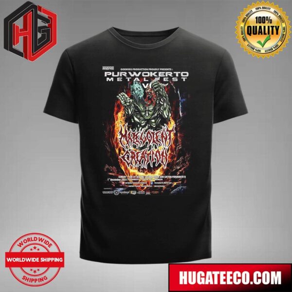 Malevolent Creation Official Poster For The 2nd Show Of The Malevolent Creation Asian Tour 2024 T-Shirt