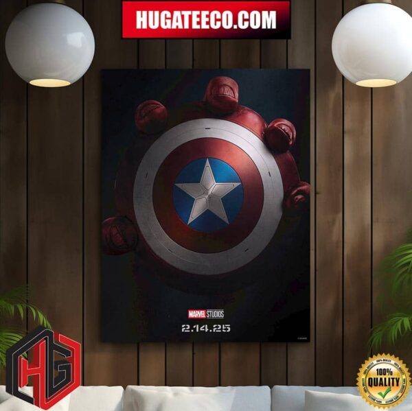 Marvel Studios Captain America Brave New World Only In Theaters February 14 2025 Home Decor Poster Canvas
