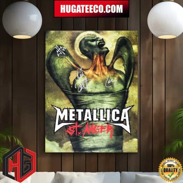 Metallica Album St Anger Art Print-Signed Fifth Member Exclusive Merch Poster Canvas