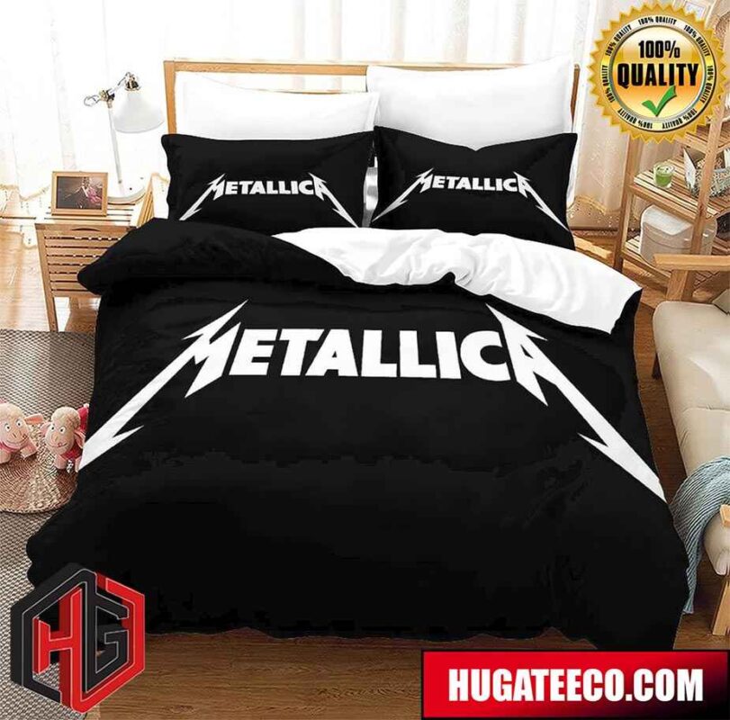 Metallica Logo And Symbol Luxury And Fashion For Bedroom Bedding Set