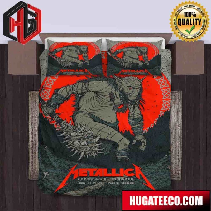 Metallica M72 Killer World Tour No Repeat Weekend At Parken Stadium Im Copenhagen Denmark June 14 2024 Merchandise Bedding Set