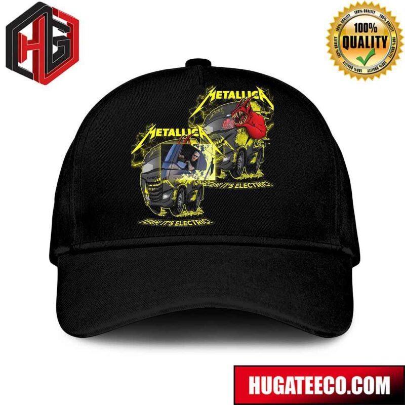 Metallica M72 World Tour 2024 Yeah Its Electric Hetfield And The Jump Demon Are One In The Same Iveco Truck Driver Swap Hat-Cap