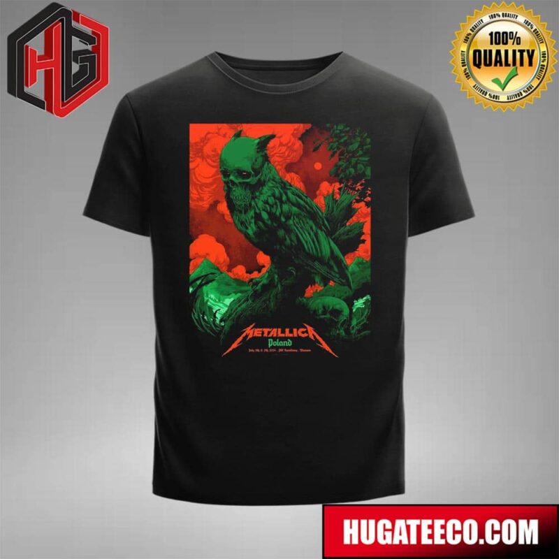 Metallica M72 World Tour At PGE Narodowy In Warsaw Poland On July 5th And 7th 2024 Merchandise T-Shirt