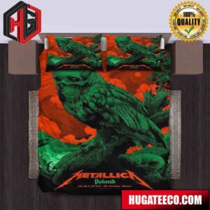 Metallica M72 World Tour At Pge Narodowy In Warsaw Poland On July 5th And 7th 2024 Merchandise Merchandise Bedding Set