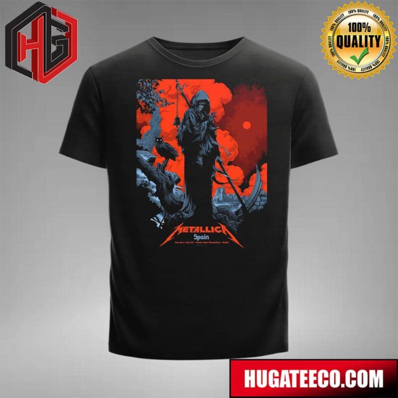 Metallica M72 World Tour No Repeat Weekend At Estadio Civitas Metropolitano In Madrid On July 12th And 14th 2024 Merch T-Shirt