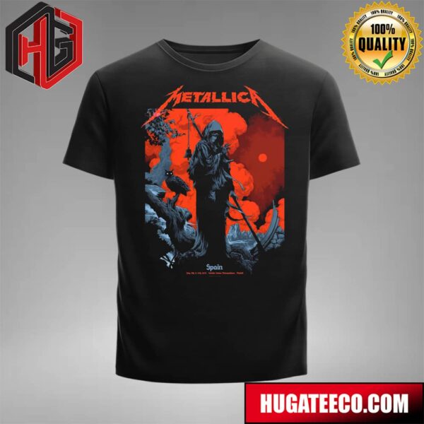 Metallica M72 World Tour No Repeat Weekend At Estadio Civitas Metropolitano In Madrid On July 12th And 14th 2024 Merchandise T-Shirt