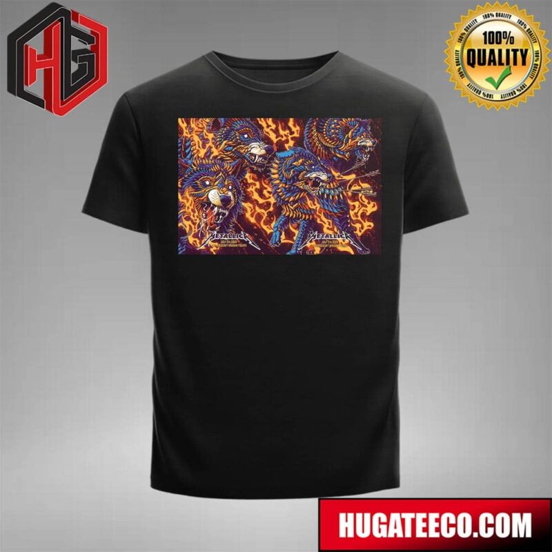 Metallica M72 World Tour No Repeat Weekend With Five Finger Death Punch And Ice Nine Kills Night 1 And 2 In Warsaw Poland At Pge Narodowy On July 5 And 7 2024 Merchandise T-Shirt