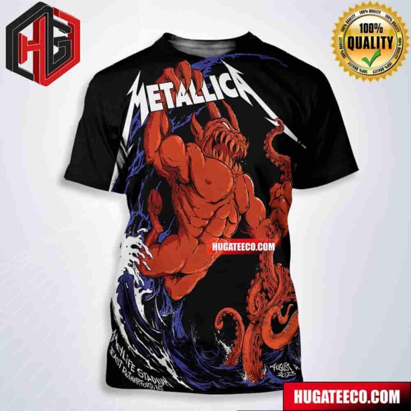 Metallica No Repeat Weekend Of The 2023 European M72 World Tour At Metlife Stadium East Rutherford Nj On August 4th All Over Print Shirt