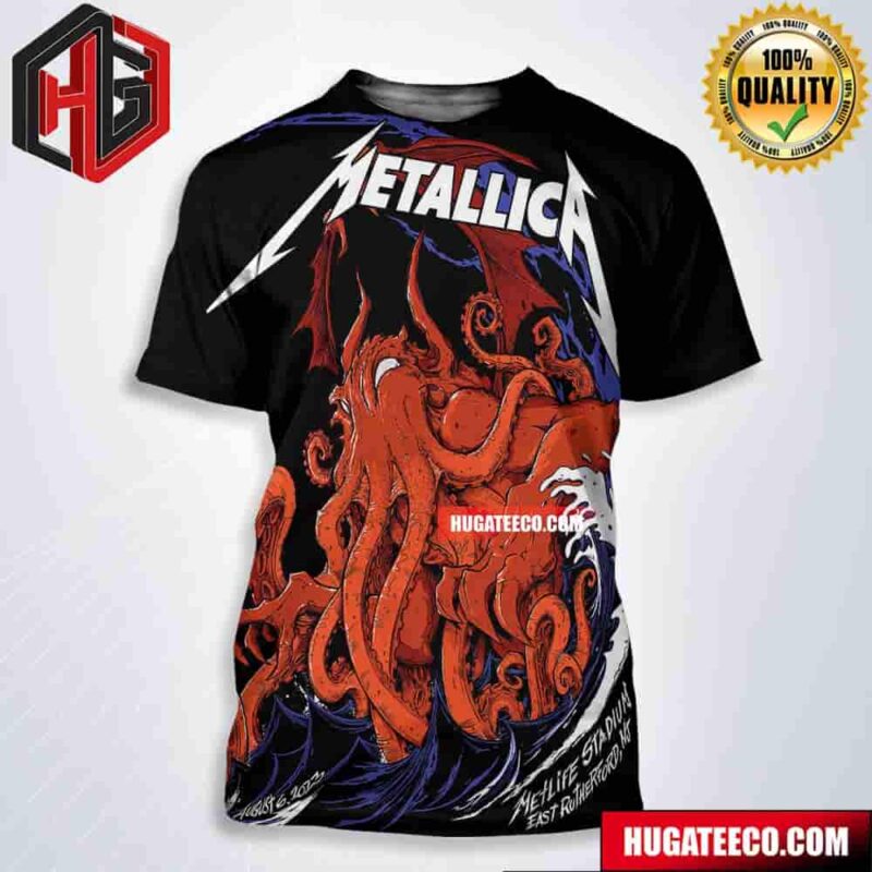 Metallica No Repeat Weekend Of The 2023 European M72 World Tour At Metlife Stadium East Rutherford Nj On August 6th All Over Print Shirt