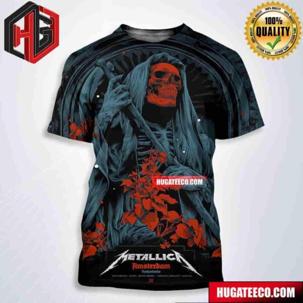 Metallica No Repeat Weekend Of The 2023 European M72 World Tour In Amsterdam Netherlands On Thursday April 29th 2023 At Johan Cruijff Arena All Over Print Shirt