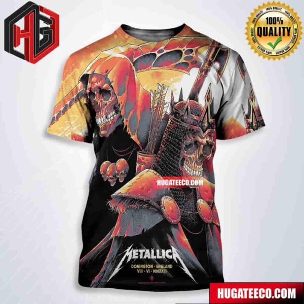 Metallica No Repeat Weekend Of The 2023 European M72 World Tour In Donington England Viii Vi Mmxxii All Over Print Shirt