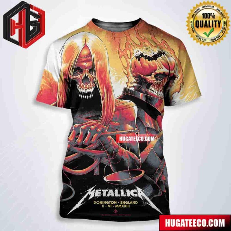 Metallica No Repeat Weekend Of The 2023 European M72 World Tour In Donington England X Vi Mmxxii All Over Print Shirt
