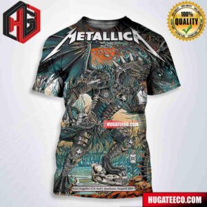 Metallica No Repeat Weekend Of The 2023 European M72 World Tour In Los Angeles CA At Sofi Stadium August 25th All Over Print Shirt