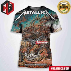 Metallica No Repeat Weekend Of The 2023 European M72 World Tour In Los Angeles CA At Sofi Stadium August 27th All Over Print Shirt