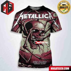 Metallica No Repeat Weekend Of The 2023 European M72 World Tour In Montreal Quebec At Stade Olympique On August 11th All Over Print Shirt