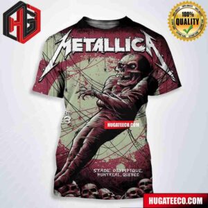 Metallica No Repeat Weekend Of The 2023 European M72 World Tour In Montreal Quebec At Stade Olympique On August 13th All Over Print Shirt