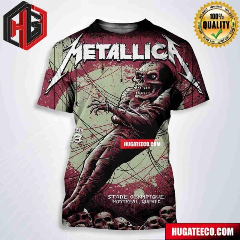 Metallica No Repeat Weekend Of The 2023 European M72 World Tour In Montreal Quebec At Stade Olympique On August 13th All Over Print Shirt
