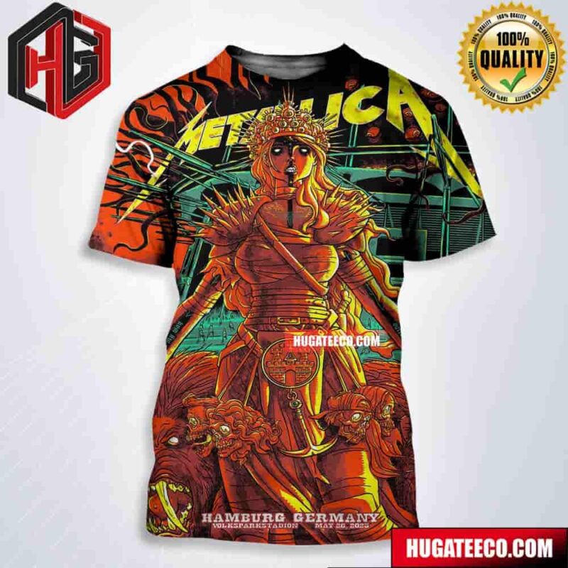 Metallica No Repeat Weekend Of The 2023 European M72 World Tour On May 26 Hamburg Germany Volksparkstadion All Over Print Shirt
