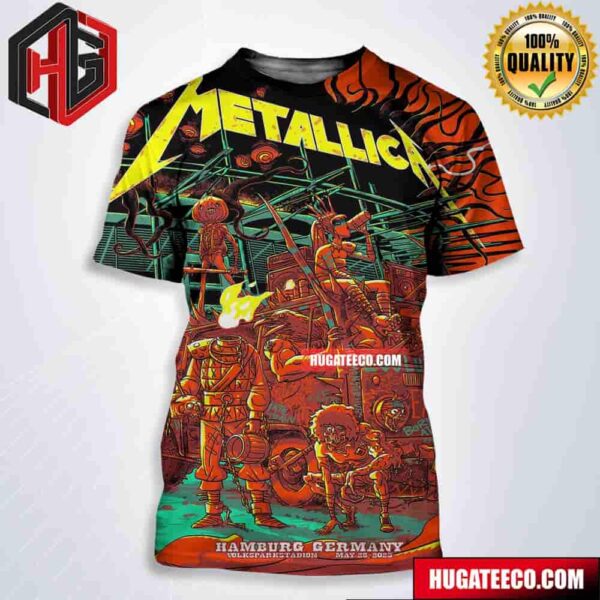 Metallica No Repeat Weekend Of The 2023 European M72 World Tour On May 28 Hamburg Germany Volksparkstadion All Over Print Shirt