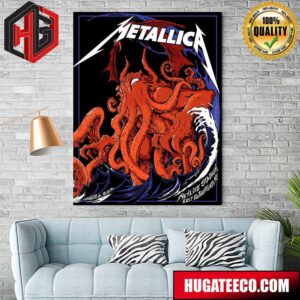 Metallica No Repeat Weekend of the 2023 European M72 World Tour At Metlife Stadium East Rutherford NJ On August 6th Merch Poster Canvas