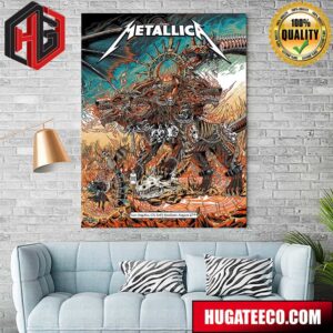 Metallica No Repeat Weekend of the 2023 European M72 World Tour In Los Angeles CA At Sofi Stadium August 27th Merch Poster Canvas