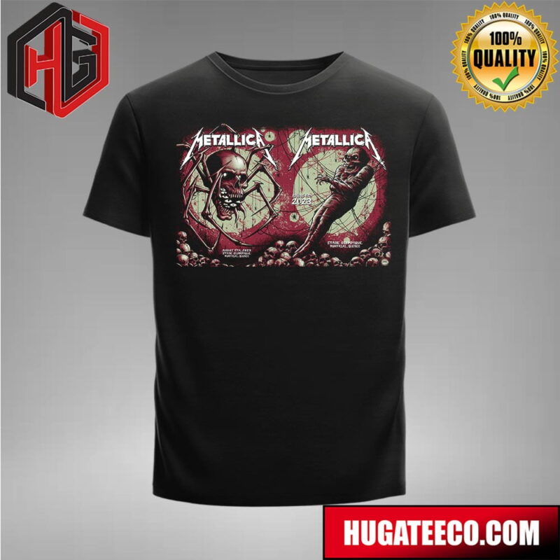 Metallica No Repeat Weekend of the 2023 European M72 World Tour In Montreal Quebec At Stade Olympique On August 11th 13th Merch T-Shirt