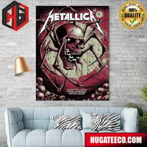 Metallica No Repeat Weekend of the 2023 European M72 World Tour In Montreal Quebec At Stade Olympique On August 11th Merch Poster Canvas