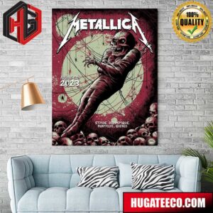 Metallica No Repeat Weekend of the 2023 European M72 World Tour In Montreal Quebec At Stade Olympique On August 13th Merch Poster Canvas