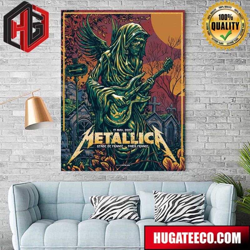 Metallica No Repeat Weekend of the 2023 European M72 World Tour On 17 May At Stade De France In Paris France Merch Poster Canvas