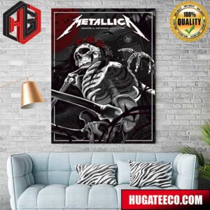 Metallica No Repeat Weekend of the 2023 European M72 World Tour On August 20 In Arlington TX At AT and T At Stadium Merch Poster Canvas