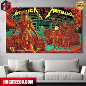 Metallica No Repeat Weekend of the 2023 European M72 World Tour On May 26 28 Hamburg Germany Volksparkstadion Merch Poster Canvas