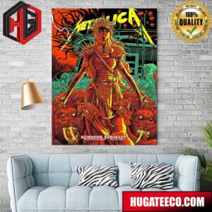 Metallica No Repeat Weekend of the 2023 European M72 World Tour On May 26 Hamburg Germany Volksparkstadion Merch Poster Canvas