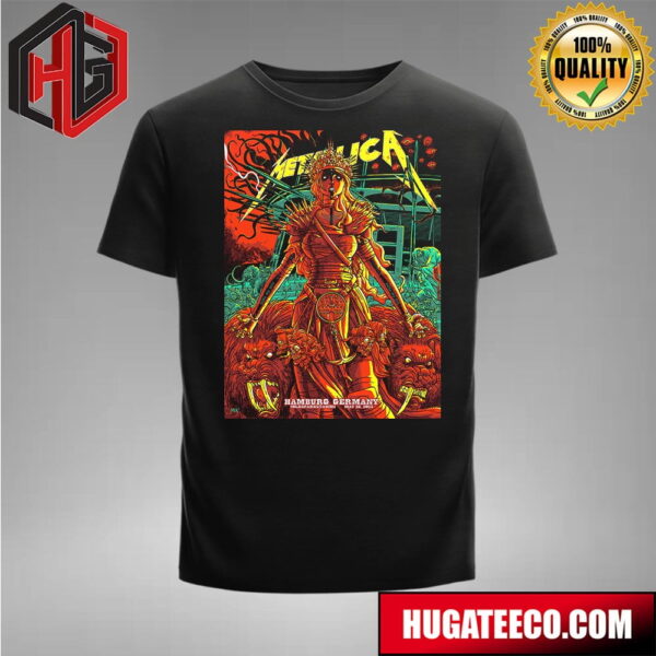 Metallica No Repeat Weekend of the 2023 European M72 World Tour On May 26 Hamburg Germany Volksparkstadion Merch T-Shirt