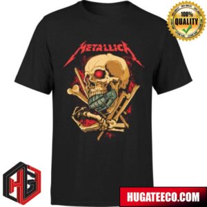 Metallica Rock Guitar Concert Skul Heavy Merchandise T-Shirt