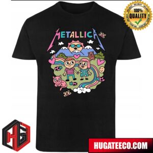 Metallica Rock Guitar Couple Cute Love Rock Funny Merch T-Shirt