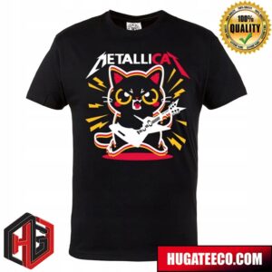 Metallica Rock Guitar Meow Funny Merch T-Shirt